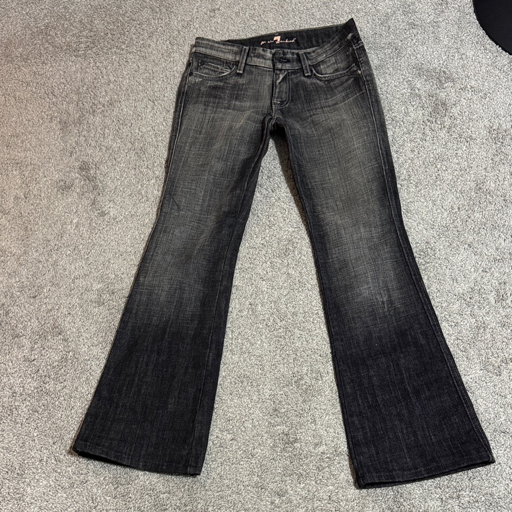 Seven 7 Women's Black Flared Jeans